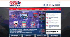 Desktop Screenshot of ntxsoccer.org